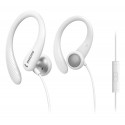 Philips TAA1105WT00 Cuffie con Filo per Fitness e Sport, Microfono, IPX2 Resistenti al Sudore, Supporti per lorecchio ...