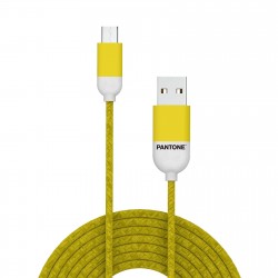 Pantone MICROUSB CABLE YELLOW 1 5 MT