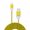 Pantone PT-MC001-5Y cavo USB 1,5 m USB 2.0 Micro-USB A USB A Giallo