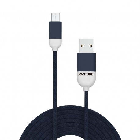 Pantone MICROUSB CABLE NAVY 1 5 MT