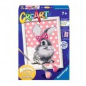 Ravensburger CreArt Cuddly Bunny Colore per kit di verniciatura in base ai numeri 28933