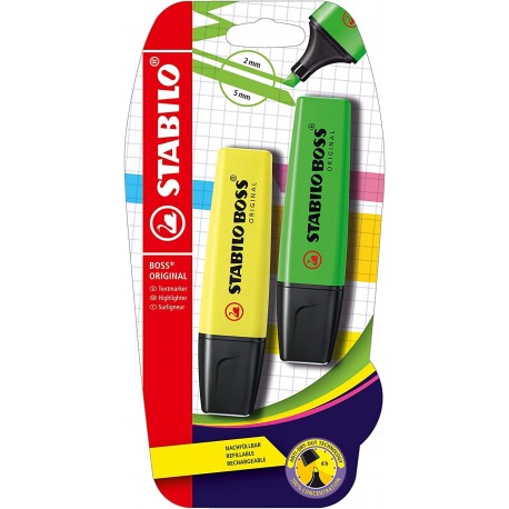 Stabilo CF2STABILO BL 2 BOSS GIALLO VERDE