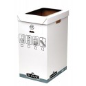 Fellowes R-Kive System Recycle Bin scatola per la conservazione di documenti Grigio, Bianco 0193201