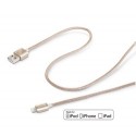 Celly 1.0M USB - Lightning MM 1 m Oro USBLIGHTTEXGD