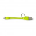 Celly USBMICROKEYGN cavo USB 0,12 m USB 2.0 USB A Micro-USB B Verde