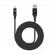 Celly USB LIGHTNING COLOR BK