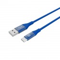 Celly USBTYPECCOLORBL cavo USB 1 m USB 2.0 USB A USB C Blu