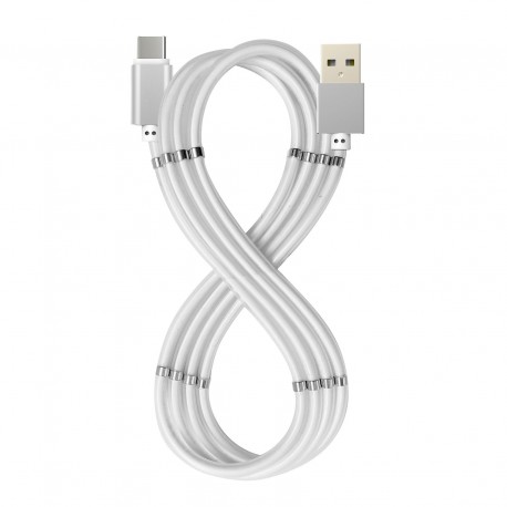 Celly USB A USB C MAGNET CABLE WH