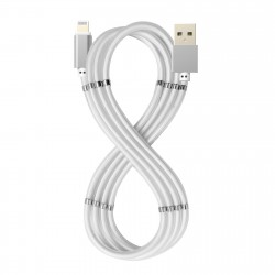 Celly USB A LIGHTNING MAGNET CABLE WH