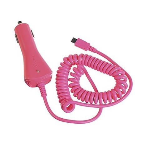 Celly CAR CHARGER 1A MICROUSB PINK