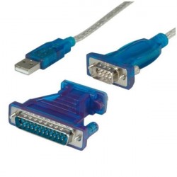 Nilox NX080500103 cavo di interfaccia e adattatore USB 1.1 A DB9DB25 Blu