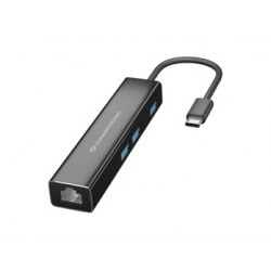 Conceptronic 3 PORT USB 3.0 HUB WITH GIGABIT