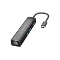 Conceptronic DONN07B hub di interfaccia USB 3.2 Gen 1 3.1 Gen 1 Type-C 5000 Mbits Nero