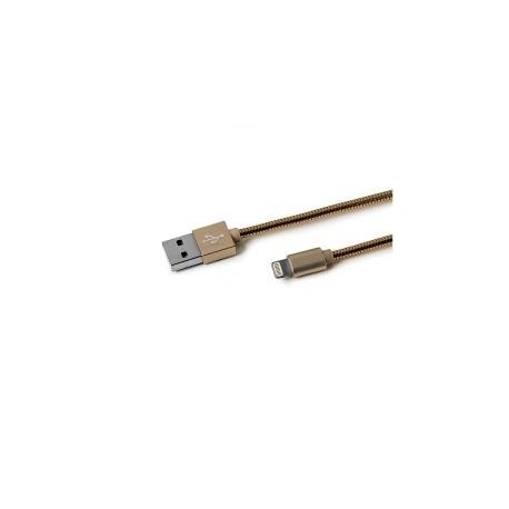 Celly USB LIGHTNING METAL CABLE GD