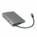 Nilox 12.02.1021 replicatore di porte e docking station per notebook Cablato USB 3.2 Gen 2 3.1 Gen 2 Type-C Grigio ...