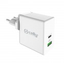 Celly TCUSBC45WWH Caricabatterie per dispositivi mobili Bianco Interno