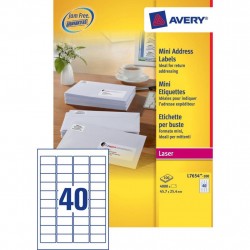 Avery ETIC.MINI INDIR 45.7X25.4 SINGOLO