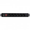 WP Europe N-PDU-I01-06 unità di distribuzione dellenergia PDU 6 presae AC 1.5U Nero