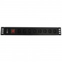 WP Europe N-PDU-I05-08 unità di distribuzione dellenergia PDU 8 presae AC 1.5U Nero