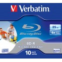 Verbatim BD-R SL 25GB 6x Printable 10 Pack Jewel Case 10 pz 4371310