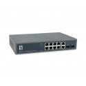 LevelOne GEP-1221 switch di rete Non gestito Gigabit Ethernet 101001000 Supporto Power over Ethernet PoE Nero