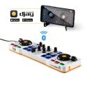 Hercules DJControl Control MIX Bluetooth Pour Smartphone et tablettes Andoid e 2 canali Nero, Bianco, Giallo 4780921