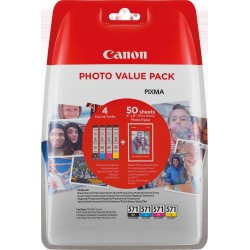 Canon CLI 571 CMYBK cartuccia dinchiostro 4 pz Originale Resa standard Nero, Ciano, Giallo, Magenta 0386C007