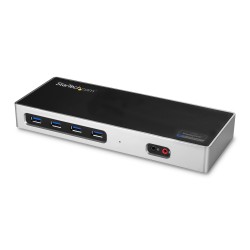 StarTech.com Dock USB C e USB A Dock doppio monitor DisplayPort HDMI 4K 60Hz Docking station ibrida USB 3.0 per laptop...