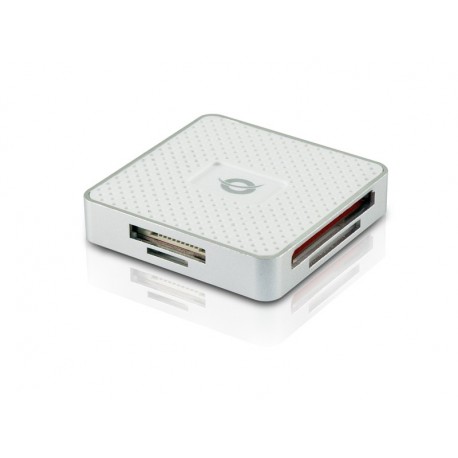 Conceptronic CMULTIRWU3 lettore di schede USB 3.2 Gen 1 3.1 Gen 1 Argento, Bianco