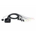 Aten Switch KVM cablato USB 4K HDMI a 2 porte con selettore porta remota CS22H-AT