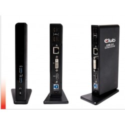 CLUB3D USB Gen1 Type A Dual Display Docking Station CSV 3242HD