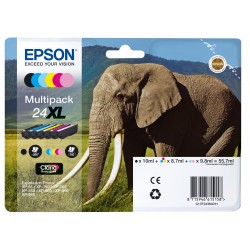 Epson Elephant Multipack 6 colours 24XL Claria Photo HD Ink C13T24384011
