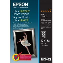 Epson Ultra Glossy Photo Paper 10x15cm 50 Fogli C13S041943