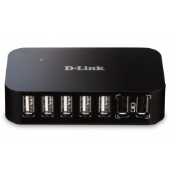 D Link DUB H7 USB 2.0 Type B 480 Mbits Nero