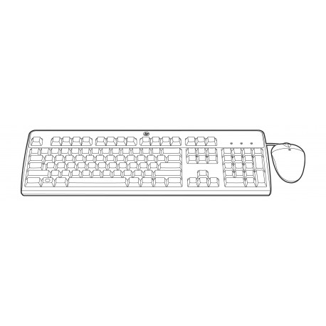 HP 631362 B21 tastiera USB QWERTY Italiano Nero