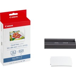 Canon Set inchiostro a colori KC 18IF e carta adesiva 54 x 86 mm, 18 fogli 7741A001