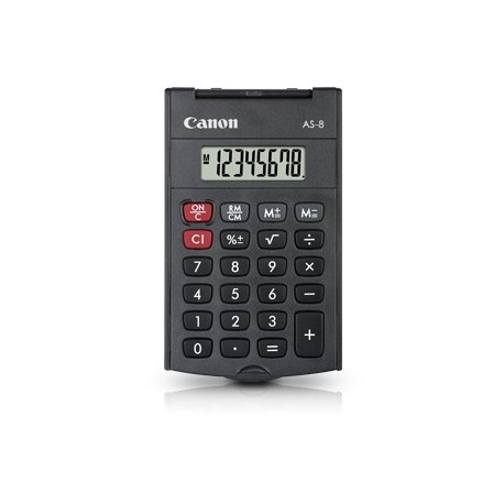 Canon AS 8 calcolatrice Tasca Calcolatrice con display Grigio 4598B001