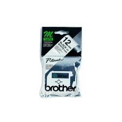 Brother Labelling Tape 12mm, BlackWhite, Blister nastro per etichettatrice M MK231BZ
