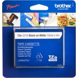 Brother TZE 231S nastro per etichettatrice Nero su bianco TZE231S2