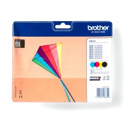 Brother LC223VALBP cartuccia dinchiostro 4 pz Originale Nero, Ciano, Magenta, Giallo