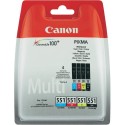 Canon CLI-551 CMYBK wsec cartuccia dinchiostro 4 pz Originale Resa standard Nero, Ciano, Magenta, Giallo 6509B008