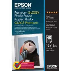 Epson Premium Glossy Photo Paper 10x15cm 40 Fogli C13S042153