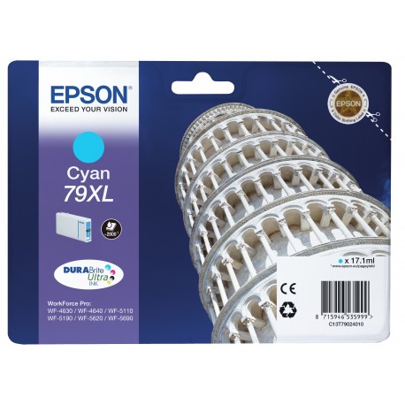 Epson Tower of Pisa Tanica Ciano C13T79024010