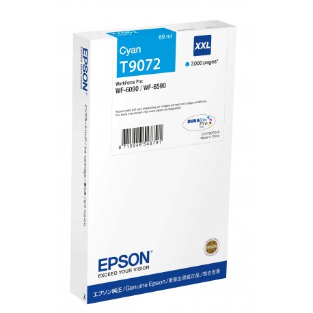 Epson WF 6xxx Ink Cartridge Cyan XXL C13T907240