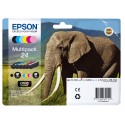 Epson Elephant Multipack 6-colours 24 Claria Photo HD Ink C13T24284021
