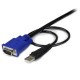 StarTech.com Cavo sottile KVM USB 2 in 1 1 m c.a. SVECONUS6
