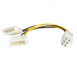 StarTech.com Cavo adattatore alimentazione Scheda video PCI Express LP4 a 6 Pin 15cm LP4PCIEXADAP