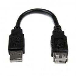 StarTech.com Cavo adattatore di prolunga USB 2.0 da 15 cm A ad A MF USBEXTAA6IN