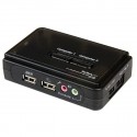 StarTech.com Switch KVM a 2 porte VGA USB con audio e cavi - Commutatore VGA USB a doppia porta SV211KUSB