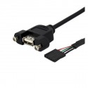 StarTech.com Cavo pannello USB 30 cm - Cavo USB A a collettore scheda madre FF USBPNLAFHD1